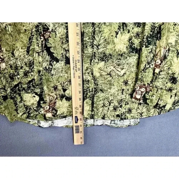 Field Tested Outdoor Life Shirt Mens 2XL Green Camo Whitetail Deer Long Sleeve - Picture 5 of 7